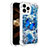 Custodia Silicone Cover Morbida Bling-Bling S03 per Apple iPhone 13 Pro Max Blu