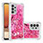 Custodia Silicone Cover Morbida Bling-Bling S03 per Samsung Galaxy A32 4G Rosa Caldo