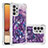 Custodia Silicone Cover Morbida Bling-Bling S03 per Samsung Galaxy A32 4G Viola