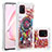 Custodia Silicone Cover Morbida Bling-Bling S03 per Samsung Galaxy A81 Multicolore