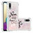 Custodia Silicone Cover Morbida Bling-Bling S03 per Samsung Galaxy M02 Rosa