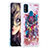 Custodia Silicone Cover Morbida Bling-Bling S03 per Samsung Galaxy M21 Multicolore