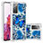 Custodia Silicone Cover Morbida Bling-Bling S03 per Samsung Galaxy S20 FE 5G Blu