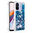 Custodia Silicone Cover Morbida Bling-Bling S03 per Xiaomi Poco C55 Blu