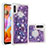 Custodia Silicone Cover Morbida Bling-Bling S04 per Samsung Galaxy A11 Viola