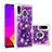 Custodia Silicone Cover Morbida Bling-Bling S05 per Samsung Galaxy A20 Viola