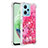 Custodia Silicone Cover Morbida Bling-Bling YB1 per Xiaomi Redmi Note 12 5G Rosa Caldo
