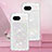 Custodia Silicone Cover Morbida Bling-Bling YB3 per Google Pixel 8a 5G Argento