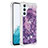 Custodia Silicone Cover Morbida Bling-Bling YB3 per Samsung Galaxy A54 5G Viola