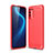 Custodia Silicone Cover Morbida Line C01 per Huawei Honor X10 5G Rosso