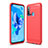 Custodia Silicone Cover Morbida Line C02 per Huawei Nova 5i Rosso