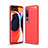 Custodia Silicone Cover Morbida Line C02 per Xiaomi Mi 10 Rosso