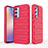 Custodia Silicone Cover Morbida Line KC2 per Samsung Galaxy A54 5G Rosso