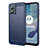 Custodia Silicone Cover Morbida Line MF1 per Motorola Moto G53 5G Blu