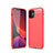 Custodia Silicone Cover Morbida Line per Apple iPhone 12 Rosso