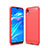 Custodia Silicone Cover Morbida Line per Huawei Honor Play 8 Rosso