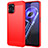 Custodia Silicone Cover Morbida Line per Realme 10T 5G Rosso