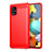 Custodia Silicone Cover Morbida Line per Samsung Galaxy A51 4G Rosso