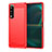 Custodia Silicone Cover Morbida Line per Sony Xperia 5 III Rosso