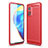 Custodia Silicone Cover Morbida Line per Xiaomi Redmi K30S 5G Rosso