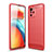 Custodia Silicone Cover Morbida Line per Xiaomi Redmi Note 10 Pro 5G Rosso
