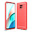 Custodia Silicone Cover Morbida Line per Xiaomi Redmi Note 9T 5G Rosso