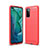 Custodia Silicone Cover Morbida Line S01 per Huawei Honor View 30 5G Rosso