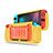 Custodia Silicone Cover Morbida Line S01 per Nintendo Switch Giallo