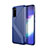 Custodia Silicone Cover Morbida Line S01 per Samsung Galaxy S20 Blu