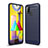 Custodia Silicone Cover Morbida Line WL1 per Samsung Galaxy M31 Blu