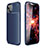 Custodia Silicone Cover Morbida Spigato per Apple iPhone 13 Blu