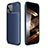 Custodia Silicone Cover Morbida Spigato per Apple iPhone 15 Blu