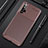 Custodia Silicone Cover Morbida Spigato per Huawei Honor 20S Marrone