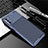 Custodia Silicone Cover Morbida Spigato per Huawei Mate 40 Lite 5G Blu