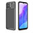 Custodia Silicone Cover Morbida Spigato per Huawei Nova 8 SE 4G Nero