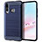 Custodia Silicone Cover Morbida Spigato per Huawei P30 Lite Blu