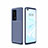 Custodia Silicone Cover Morbida Spigato per Huawei P40 Pro+ Plus Blu