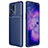 Custodia Silicone Cover Morbida Spigato per Oppo Find X5 Pro 5G Blu