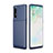 Custodia Silicone Cover Morbida Spigato per Oppo Reno3 Pro Blu