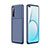 Custodia Silicone Cover Morbida Spigato per Realme X50m 5G Blu