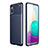 Custodia Silicone Cover Morbida Spigato per Samsung Galaxy A02 Blu