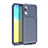Custodia Silicone Cover Morbida Spigato per Samsung Galaxy A10e Blu