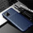 Custodia Silicone Cover Morbida Spigato per Samsung Galaxy A12 5G Blu
