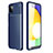 Custodia Silicone Cover Morbida Spigato per Samsung Galaxy F42 5G Blu