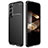Custodia Silicone Cover Morbida Spigato per Samsung Galaxy S24 5G Nero