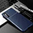 Custodia Silicone Cover Morbida Spigato per Sony Xperia 10 III SO-52B Blu