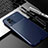 Custodia Silicone Cover Morbida Spigato per Vivo V21 5G Blu