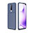 Custodia Silicone Cover Morbida Spigato per Xiaomi Poco X2 Blu