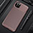 Custodia Silicone Cover Morbida Spigato S01 per Apple iPhone 11 Pro Max Marrone