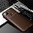 Custodia Silicone Cover Morbida Spigato S01 per Motorola Moto G9 Power Marrone